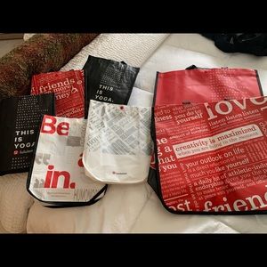 Lot of 7 Lululemon bags